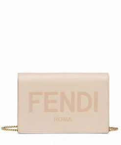 Fendi mini chain-strap wallet