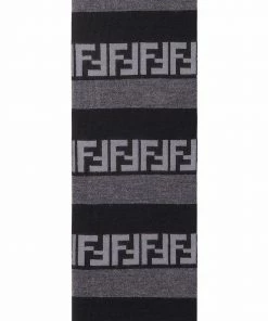 Fendi Pequin-stripe scarf