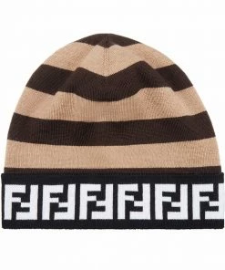 Fendi FF-motif beanie