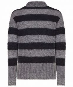 Fendi striped rollneck jumper