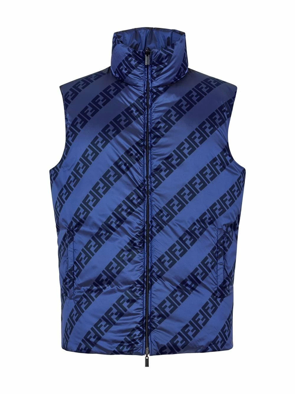 Coupon π₯ Fendi Reversible logo print padded gilet down jackets of men 𧨠6 Fendi reversible logo-print padded gilet