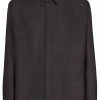 Fendi logo-jacquard silk shirt