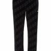 Fendi FF-motif velvet track pants