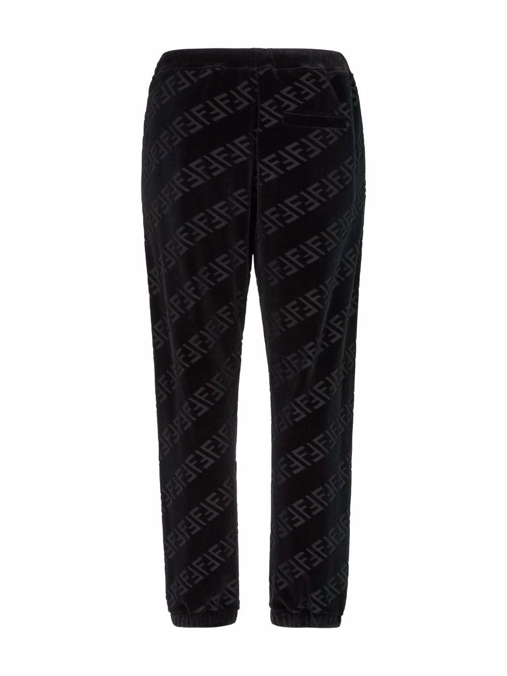 Promo π Fendi FF motif velvet track pants sweatpants of men π 4 Fendi FF-motif velvet track pants