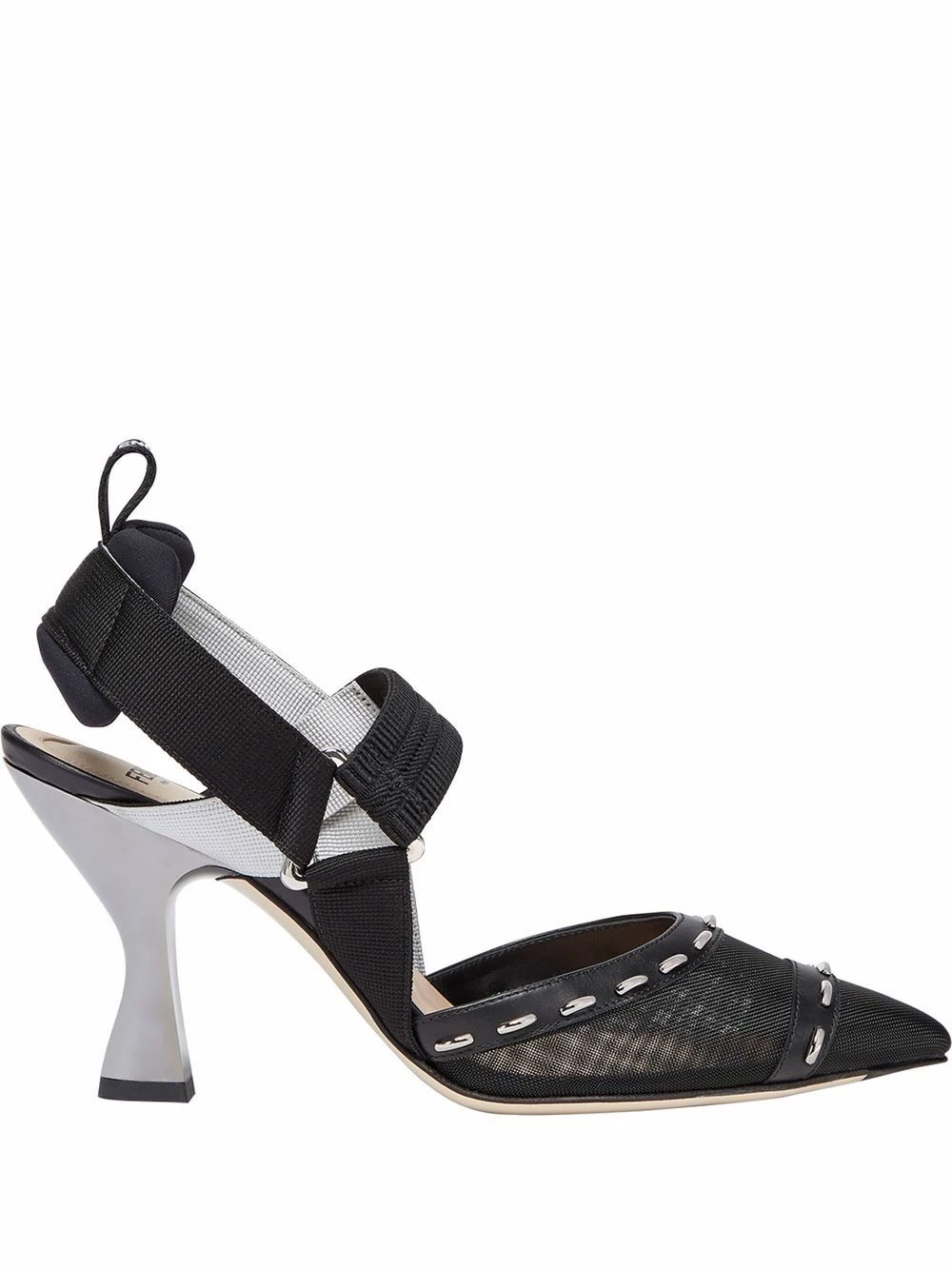 Best Pirce 🎁 Fendi Colibrì 85mm slingback pumps of women 🥰 3 Fendi Colibrì 85mm slingback pumps