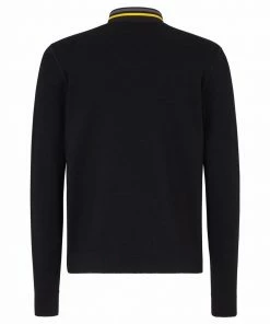 Fendi intarsia-logo high-neck jumper