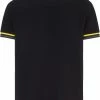 Fendi striped-trim polo shirt