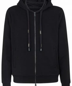 Fendi zip-fastening hoodie