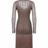 Fendi fringed knitted dress