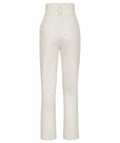 Fendi wide-waistband denim trousers