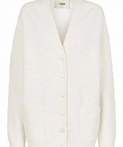 Fendi FF Karligraphy oversized cardigan
