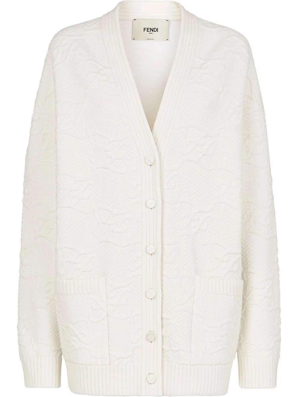 Buy π Fendi FF Karligraphy oversized cardigan cardigans of women π 3 Fendi FF Karligraphy oversized cardigan