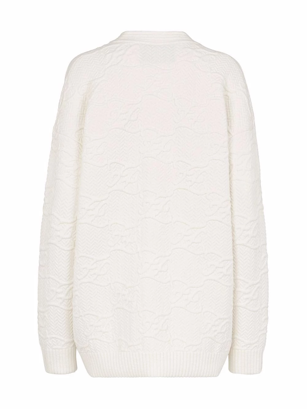 Buy π Fendi FF Karligraphy oversized cardigan cardigans of women π 4 Fendi FF Karligraphy oversized cardigan