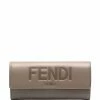 Fendi logo-debossed continental wallet
