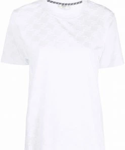 Fendi Karligraphy flocked logo T-shirt