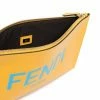 Fendi logo print clutch bag