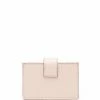 Fendi logo-plaque leather cardholder