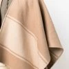 Fendi stripe detail logo cape