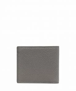 Fendi logo-plaque grained wallet
