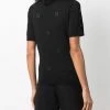 Fendi FF-motif short-sleeve knitted top