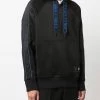 Fendi logo-tape zip-fastening hoodie