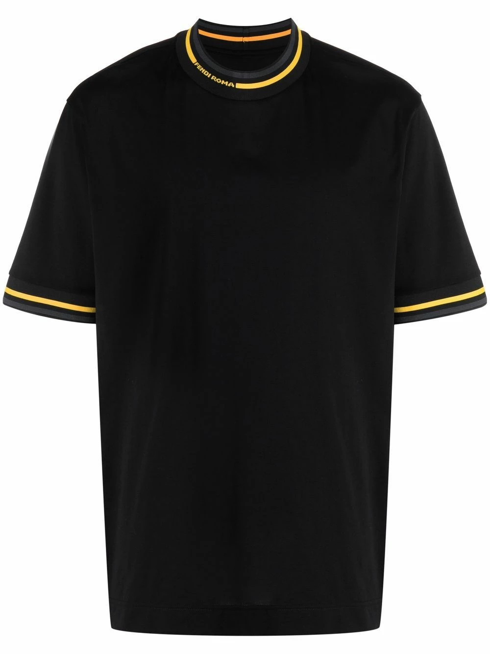 Best deal 𧨠Fendi Contrast trim cotton T π shirt t-shirts of men π― 3 Fendi contrast trim cotton T-shirt