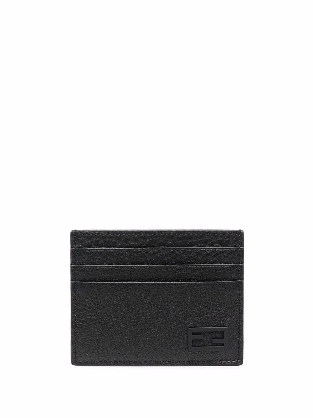 Promo π― Fendi FF textured leather cardholder wallets & billfolds of men βοΈ 3 Fendi FF textured-leather cardholder