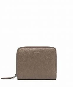 Fendi embossed-logo leather wallet