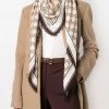 Fendi FF-print frayed scarf