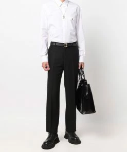 Fendi logo-plaque long-sleeve shirt