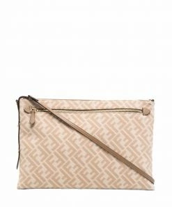 Fendi monogram-pattern shoulder bag