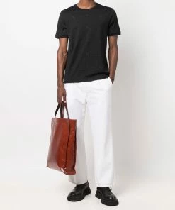 Fendi logo-embroidered polka-dot T-shirt