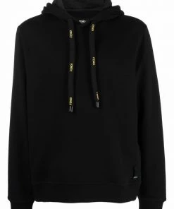 Fendi drawstring hooded sweatshirt