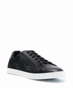 Fendi monogram-pattern lace-up sneakers