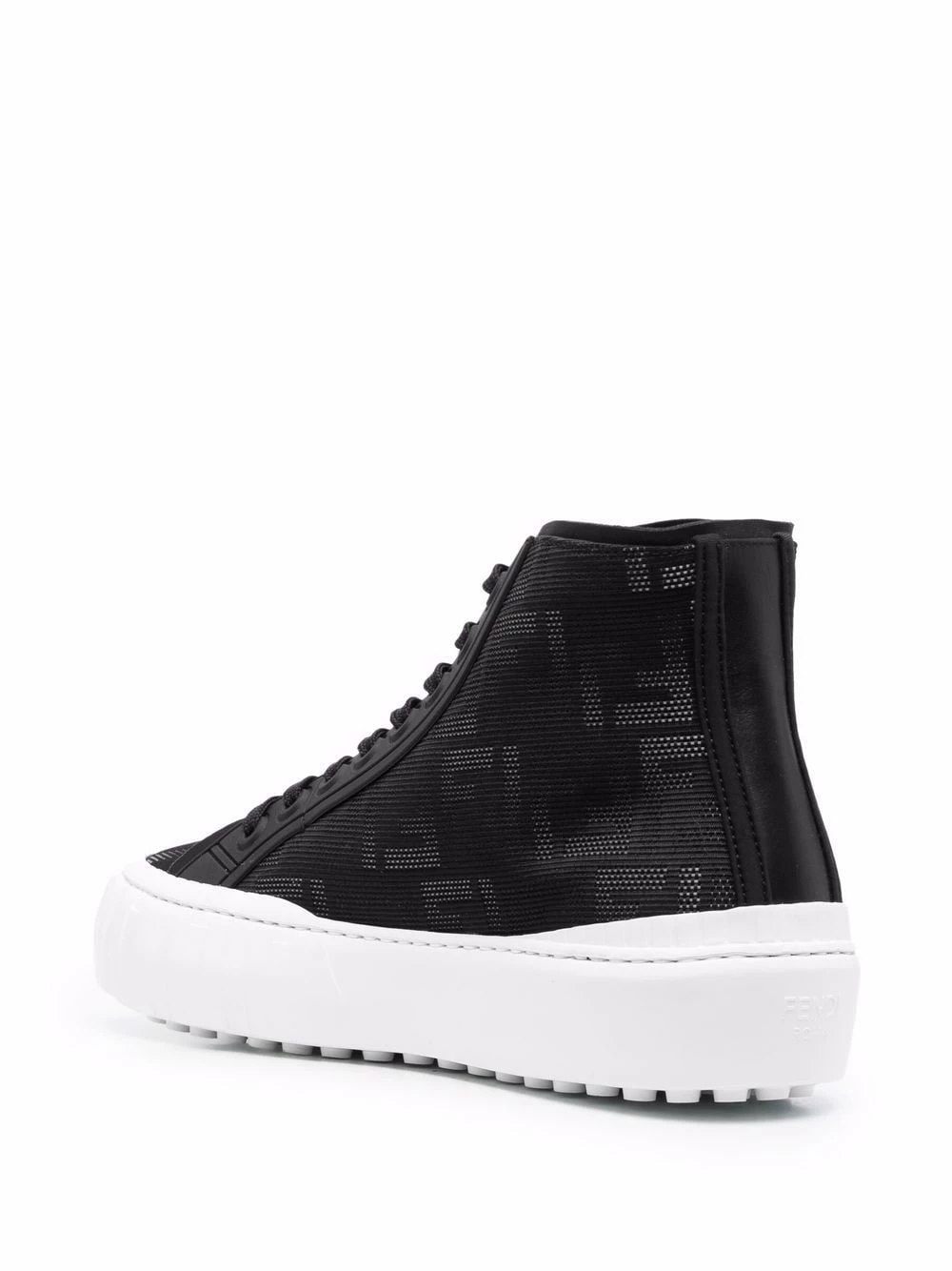 Coupon π₯° Fendi Monogram pattern lace up π sneakers hi-tops of men π 5 Fendi monogram-pattern lace-up sneakers
