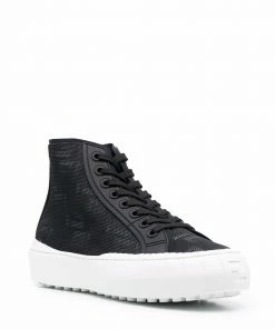 Fendi monogram-pattern lace-up sneakers