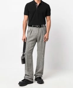 Fendi concealed FF-trim polo shirt