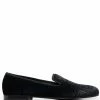 Fendi FF motif leather loafers