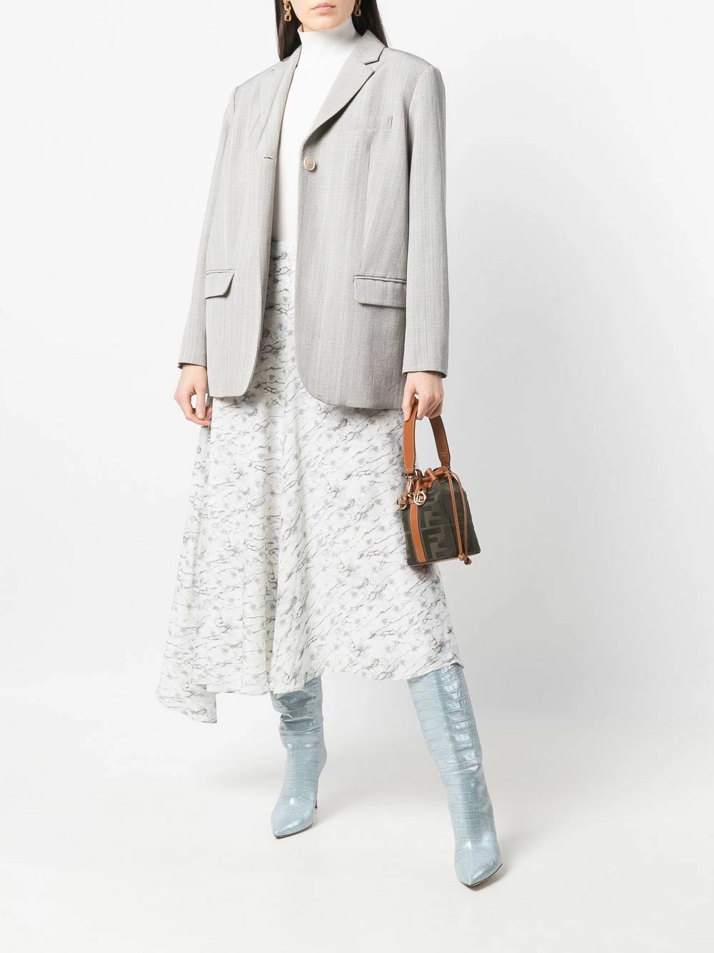 Best deal β€οΈ Fendi Abstract pattern asymmetric hem π skirt asymmetric & draped π skirts of women β 4 Fendi abstract-pattern asymmetric-hem skirt