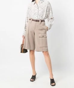 Fendi abstract-pattern long-sleeve shirt