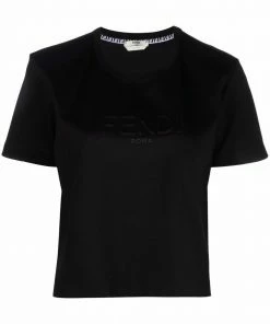 Fendi cropped short-sleeve T-shirt