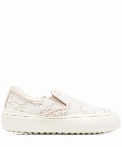 Fendi FF Karligraphy slip-on sneakers