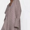 Fendi front draped asymmetric dress