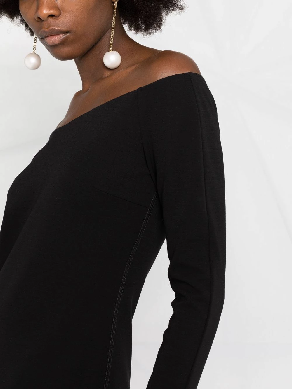 Buy π Fendi Off the shoulder long sleeve π dress evening π dresses of women π 5 Fendi off-the-shoulder long-sleeve dress