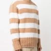 Fendi striped roll-neck jumper