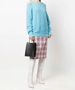 Fendi embossed-logo tote bag