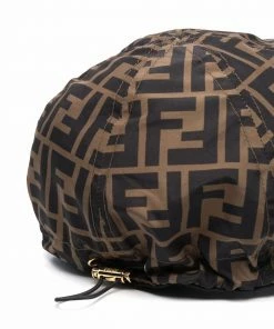 Fendi Zucca-print drawstring cap