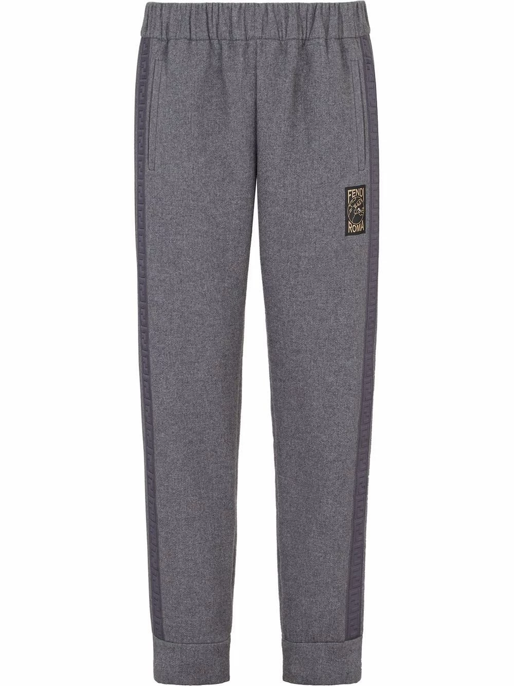 Budget 👍 Fendi Logo patch track pants sweatpants of men 👍 3 Fendi logo-patch track pants