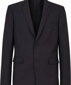 Fendi FF-motif single-breasted blazer