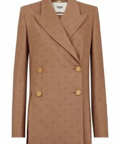 Fendi FF Karligraphy double-breasted blazer